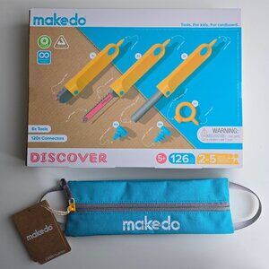 NWT MAKEDO Discover + Tool case kit cardboard construction Montessori creativity